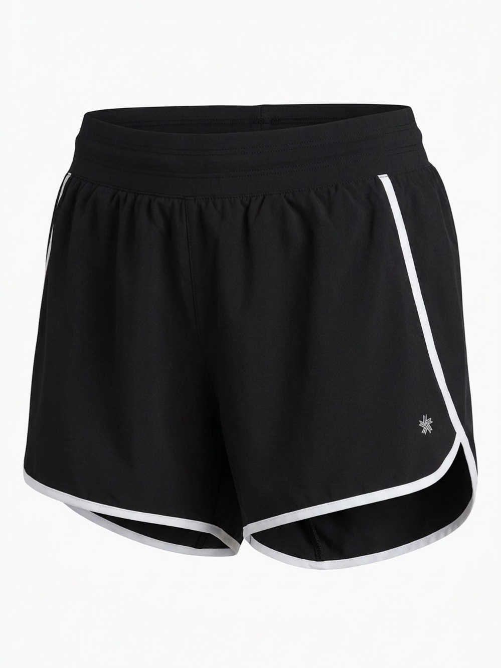 Tek Gear DryTek Black Running Shorts White Trim Size 1X NWT